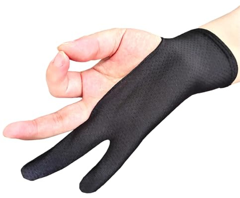 Renchey Zeichentablett Handschuh - Zweifinger Grafiktablett Handschuh | Paar Atmungsaktive Links Rechts Handschuhe für Zeichner Anfänger Handballen Papier Skizzen Tablet Nutzung