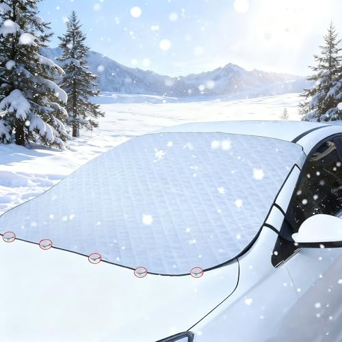 XIAOFEIDAFA Frontscheibenabdeckung für Skoda Superb MK3 B8 2016-2018 Windschutzscheibenabdeckung, Autoscheibenabdeckung, Magnet,für die Windschutzscheibe gegen Schnee, EIS, Frost, Staub, Sonne
