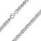 MATERIA Damen Halskette 45cm Königskette Silber 925-5mm Silberkette Kette Collier rhodiniert in Etui K77-45 cm