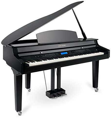 Classic Cantabile GP-A 810 Digitalflügel (88 Tasten mit Hammermechanik, 3-fach Sensorik, 1200 Voices, 270 Styles, Bluetooth, 38 Effekte, Dämpfersimulation, 3 Pedale) schwarz Hochglanz