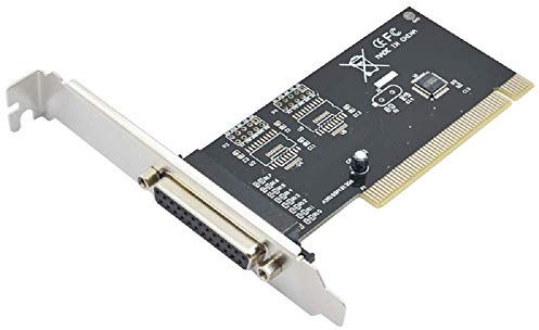 Jeirdus PCI Parallel Port Expansion Card - DB25 LPT Converter with Low Profile Bracket for Desktop PC