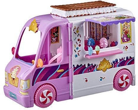 Hasbro Disney Princess Camioncino dei Gelati Principesse Disney Comfy Squad, Camper per Bambole con 16 Accessori