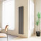 Huiyang Vertical Radiator Oval Column Designer Central Heating Tall Rad 1800x354mm Double Anthracite