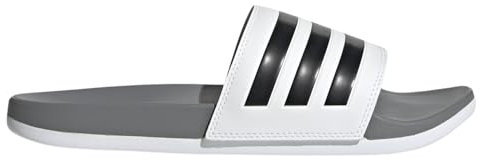 adidas Unisex Adilette Comfort Flip-Flop, FTWR White Core Black Grey Three, 13 UK