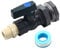 Yuecuu® Juego de grifo de agua de PVC, válvula reguladora de 1 pulgada para acuarios, piscinas, barriles de jardín (1/ND25)