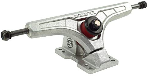 Arsenal Trucks Longboard-Skate-Achsen (2er-Pack) – 180 mm, 50 Grad – aus gehärteter Stahllegierung – starke, bequeme maximale Buchse – Premium-Longboard-Achsen (roh)