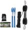 XSTRAP STANDARD Heavy-Duty 2,000LB Reflective Rope Hoist Pulley 50 Feet Wheel Block and Tackle System with 2PK 18 Inch Soft Loops for Animal Husbandry, Garage, Warehouse, Constructions, (AHLT0003)