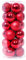 6CM Weihnachtsdeko Weihnachtskugeln,24 Stücke Kunststoff Weihnachtsbaum Kugeln Christbaumkugeln Weihnachtsbaum Deko Anhänger Baumschmuck Ornamente Christbaumschmuck für Weihnachtsdekoration,Rot
