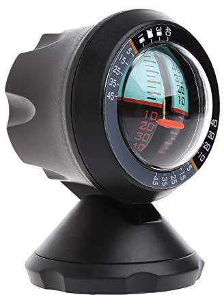 iSpchen Neigungsmesser Auto Winkelmesser Digital LCD Anzeige Clinometer Winkelmesser Digitaler Wasserwaage für KFZ SUV Offroad