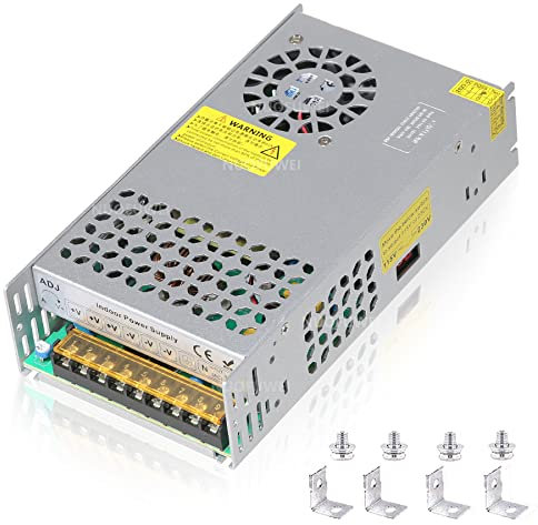 DC 12V 50A 600W Alimentation Transformateur 220V CA à 12V CC Convertisseur Alimentation 12V 50A pour Driver LED Moteur Pompe Caméra Sécurité CCTV Voiture Stéréo Lmprimante 3D Autres Appareils 12V