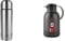 Emsa 618101600 Senator Isolierflasche, Thermosflasche, 1000ml, edelstahl & N40119 Samba Isolierkanne |1,5 Liter | Quick Press Verschluss | 12h heiß und 24h kalt | Transluzent Schwarz