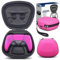 sisma Travel Case Compatible with PS5 DualSense Wireless Controller Hard Shell PlayStation 5 Controller Protective Cover Storage Case Carrying Bag Pink