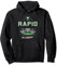 Schnelle Wiener Österreichischer Fußball - Rapid Wien Fan Hoodie, Unisex-Erwachsene, Schwarz, S, Klassisch, Kapuze, Rapid Rapidler Logo