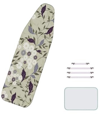 BLEDD Extra large ironing board cover, padded, with elasticated cord, fits ironing board beautifully, 160x60cm/XXL