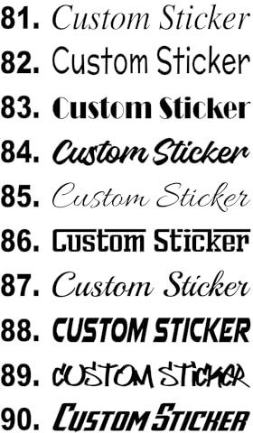 Personalised Name Stickers Custom Vinyl Decal Quotes Text Names Wording Slogan Phrase Die Cut Vinyl Car Window Bumper Bedroom Wall Stickers Decals Graphics