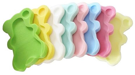Toyvian Alfombrilla De Baño Antideslizante Para Bebés Cojín De Esponja Seguro y Cómodo Uso Bañeras y Lavabos Color Verde Manzana