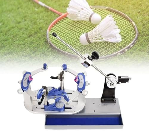 Manuelle Schlägerbespannungsmaschine, 60-Pfund-DIY-Badmintonschlägerbespanner, Mechanische 6-Punkt-Drahtwickelmaschine, Schwerer Hammer-Kabelzieher Mit Werkzeugsatz Für Anfänger, Amateure Und Profis