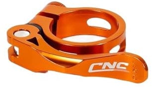 Bike Seat Clamp Bicycle Seat Post Clamp Ultralight 31.8mm 34.9mm Bike Seatpost Clamp Road MTB Mountain Bike Seat Post Clamp Seat Post Clamp (Color : Orange-34.9mm)