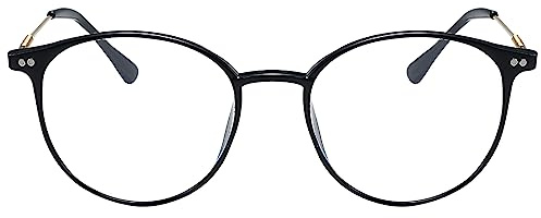 KAEOISFU Superleicht Oval Lesebrille Damen Herren, Runden Blaulichtfilter Computerbrille Lesebrillen, Computer Lesebrillen mit Sehstärke