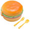 Proypiax Brotdose - Lunchbox Frühstücksbox Brotdose Schule Brotdose Erwachsene - Essenbox Brotdose Kinder 3-Schicht-Lunchbox, Hamburger Lebensmittelbehälter