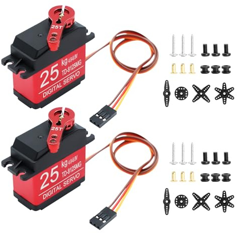 25 kg Servo Digital Metal Servo Moteur AYWHP 2 PCS servo RC 270°pour hélicoptère radiocommandé, Robots, Voiture Bateau