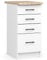 AKORD | Mueble de Cocina con encimera - Oliwia S40 | Mueble Base con 4 cajones | Mueble de Entrada | Aparador | Isla | Armario | 46x40x85 cm | Blanco