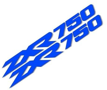 MPODYTSF Aufkleber für Motorrad Motorrad-Schutzaufkleber Für Kawasaki ZXR 750 ZXR750(Blu)