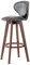 Barhocker für die Küche, um 360 Grad drehbarer Barstuhl, Barhocker aus Holz für den Haushalt, Frühstücksbarhocker für die Küche, PU-Sitz und ergonomische Rückenlehne, Hochstühle für Theke/Re