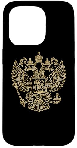 Russland Doppelkopf-Adler, russische Arme, Emblem, Symbol Hülle für iPhone 15 Pro