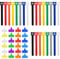 Write-On Wire Cables Labels for Electronics, 48PCS Multicolor Cable Labels and Reusable Fastening Cable Ties Sets with 24 Adhesive Wire Label 24 Ties for Management Ldentification Home Supplie Office