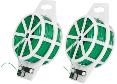 2 Pack Garden Plant Bundle Wire Green Plant Twist Tape Cutter 100 Metres Flower Garden Twist Tape 328 Feet For Gardening Plants Climbing Vines Shrubs Flowers DIY Craft Projects