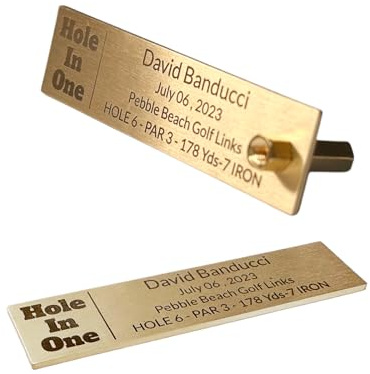 Generic 2.4x0.6 Small Brass Engraved Name Plate for Frame/Display Case/Artwork