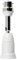 SLSKO Convertisseur d'ampoule, 2 douilles flexibles E27 vers B22 avec rallonge de 10 cm, convertisseurs de douilles en PC et aluminium blanc