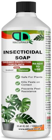 DD Teck 100% Natural Insecticidal Soap – Insecticidal Soap for Plants, Organic & Biodegradable Formula, Kills Aphids, Mites & Thrips, Eco-Friendly & Non-Toxic (1000ml Cap)