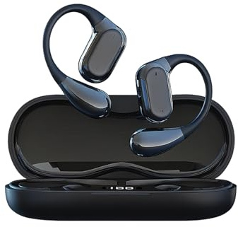 Wireless Earbuds, Bluetooth 5.4 running Headphones, stereo noise cancellation, Bone Conduction Headphones, 40H Playtime, IPX7 Waterproof, LED Display Sports Earphones for Workouts Running Fitness