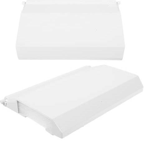 FELTECHELECTR Porte de Skimmer de Piscine en PVC Blanc Mousse, 2pcs, Volet de Skimmer Solide et Remplacement Rapide pour Piscine