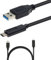 TECHGEAR Câble USB Chargeur/Transfert de Données Compatible pour Samsung S10 S9, S10 S9 plus, S8, S8 Plus, A8 2018, A3 2017, A5 2017 etc- Câble USB C 3.1 vers USB [Noir] jusqu'à 3A et 10Gb/s -1M