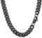 PROSTEEL Herren Hip-Hop Street Style Halskette 10mm breit massiv Panzerkette 55cm/22 Schwarz Metall plattiert Schwer Kubanische Gliederkette für Männer Jungen, schwarz