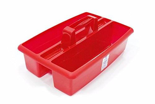 VSL Large Red Plastic Carry All Caddy with Handle