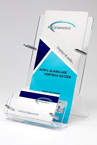 DIN LANG (105 x 210 mm) Flyerständer Prospektständer mit Visitenkarten Ständer,DIN LANG,Prospekthalter