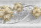 wandmotiv24 Fototapete Blumen Diamanten grau, XXL 400 x 280 cm - 8 Teile, Wanddeko, Wandbild, Wandtapete, Blüten Ornamente M3790