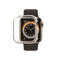 CELLBEE Case kompatibel mit Apple Watch Series 4/5/6 44mm, Extrem Dünne Elegante Hülle Bumper für Smartwatch, Minimalistisch Design Hardcase Schutzhülle gegen Kratzer - Milchig Durchsichtig