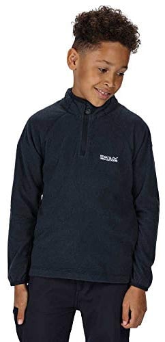 Regatta Kids Loco Half Zip Fleece Warm Stretch Reflective Outdoor Winter Layer Top