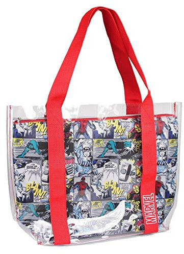 CERDÁ LIFE'S LITTLE MOMENTS 2100002897_, Marvel, Bolsa de Playa, Unisex niños, Rojo, 33 cm