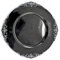 allgala 13-Inch 6-Pack Heavy Quality Round Charger Plates-Floral Black Silver Trim-HD80349