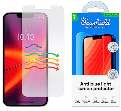 Ocushield for iPhone 13 Pro Max (6.7) - Anti Blue Light Tempered Glass Screen Protector
