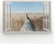 Estika - Leinwand Bilder Fensterblick - Meer, See, Strand, Himmel - 120x80 cm - 1 teilige Wandbilder, Bild auf Leinwand, Modern Deko für wohnzimmer schlafzimmer - Natur Landschafts bilder - 6003A_1B