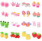 TOFBS 16 Paar Clip Ohrringe Set für Mädchen Kinder Ohrclips Ohne Ohrloch Ohrringe Blume Stern Regenbogen Erdbeere Frosch Krone Dress Up Prinzessin Schmuck Set
