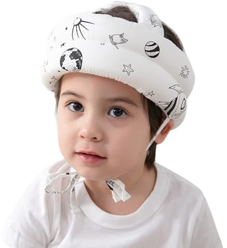 Kopfschutz für Kleinkinder, Babys, Kleinkinder, Schutz vor Stürzen, Baumwolle, Schutzkissen, sichere Pflege, atmungsaktiv, Kopfschutz, hautfreundlicher Gehhelm, für Kleinkinder, 1–2