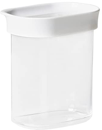 Emsa N11415 Optima Trockenvorratsdose 0,38 Liter | rechteckig | Hochformat | 100% sicher, hygienisch, unbedenklich und platzeffizient | Frischedichtung | BPA-frei | transparentes Design